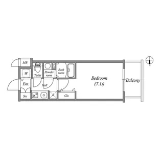 ファーストフィオーレ大阪城イースト【8階】の間取り
