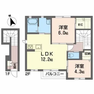 ルパルクC【2階】の間取り