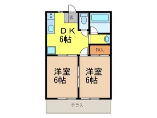 フォーブル御幸ヶ原【2階】の間取り