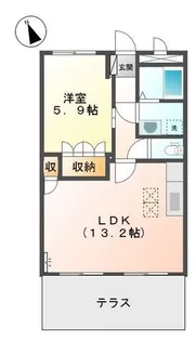 アベニール細江【1階】の間取り