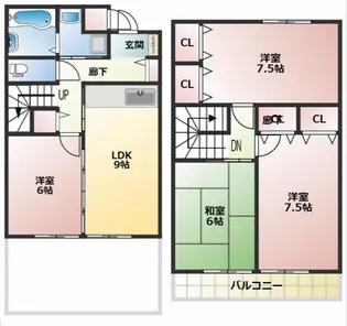 高知県高知市丸池町【アパート】の間取り