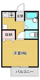 フローラ花俣【2階】の間取り