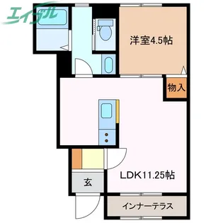 リーブルファイン大治田III1号棟【1階】の間取り