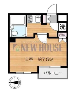 パークウェル神楽坂【1階】の間取り