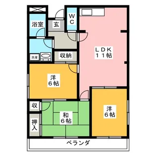 EUROPEAN TAKISEI II【3階】の間取り