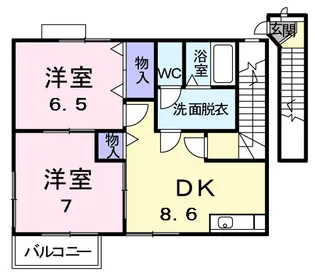 ハイムレーベン C【2階】の間取り