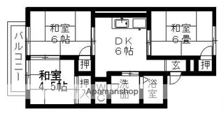 ハイホームアキタ【1階】の間取り