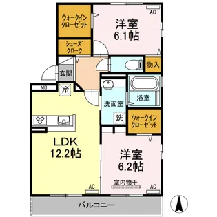 セジュールシンワ【3階】の間取り