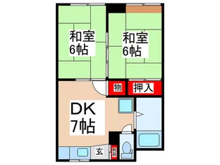 ユ-ケ-武蔵大和駅前ビル【4階】の間取り