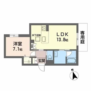 エスティーラ【1階】の間取り