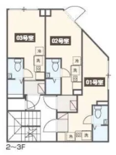 Meldia Residence王子【2階】の間取り