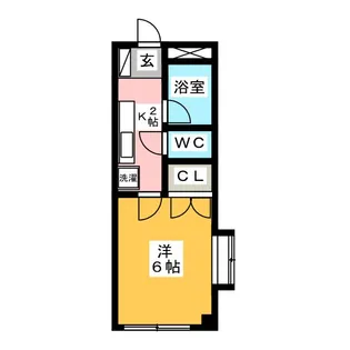 サンライズ西長野【2階】の間取り