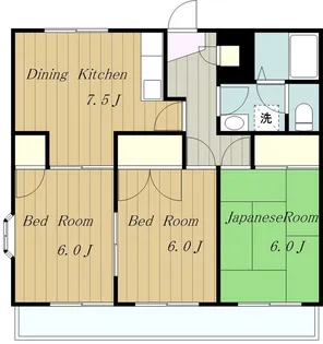 サンハイツふるき【2階】の間取り