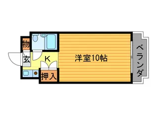 川端ハイツ【2階】の間取り