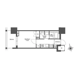 LIBR GRANT 西新宿EAST【4階】の間取り