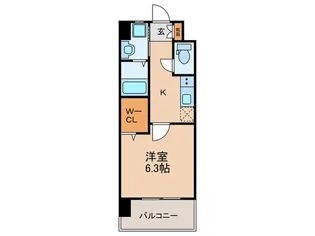 ギャラクシー二日市【10階】の間取り