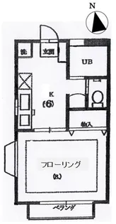 コーポ・ルナV【2階】の間取り