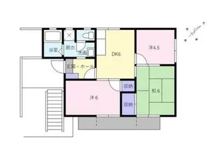 ハウスメイトA【1階】の間取り
