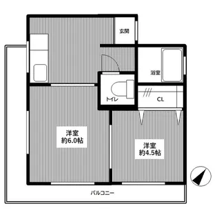 田口マンション【4階】の間取り