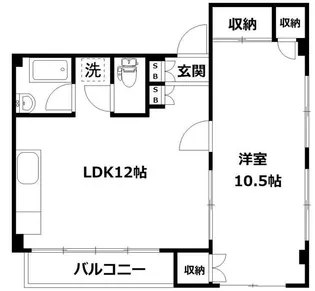 中央ビル【4階】の間取り