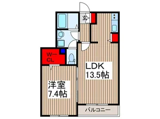 コ-トエレガンス【2階】の間取り