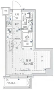 リライア東京イーストレジデンス【6階】の間取り