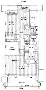 ラグナヒルズレジデンスエア【10階】の間取り