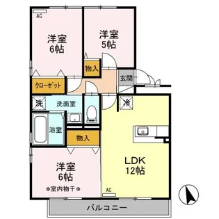ハイツボナール VI【2階】の間取り