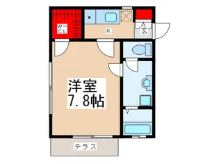 Bellesalle国立【1階】の間取り