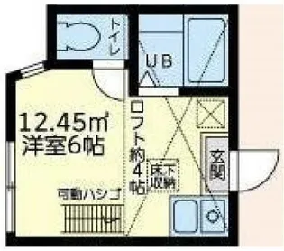 ユナイト衣笠セブリアン【2階】の間取り
