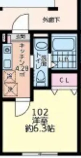仮)シティハイツ座間1号棟【1階】の間取り