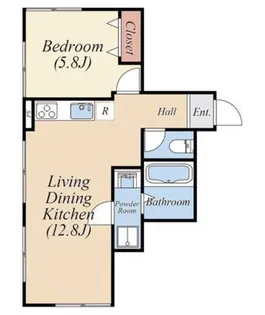 桃井グリーンパーク【4階】の間取り