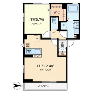 ベルテパルク碑文谷【1階】の間取り