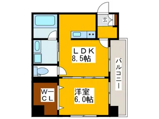 SHINSAIBASHI1921【8階】の間取り