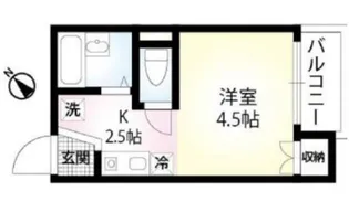 ル・シェル・ブルー【1階】の間取り