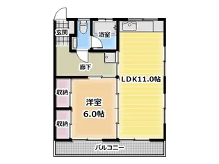 ハイツ東町【2階】の間取り