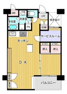 ルネ千駄木プラザ【5階】の間取り
