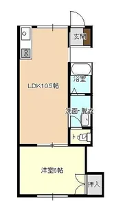 パレス金沢A【1階】の間取り