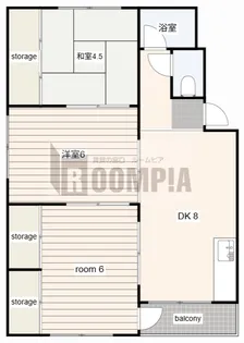 朝霧ビル【1階】の間取り