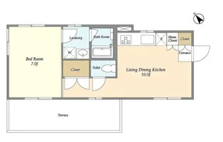TAKANAWA CUBE East【3階】の間取り