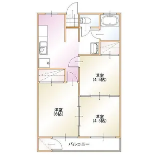 メゾン・ド・シャルマンII【4階】の間取り