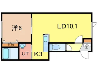 ensoleille(アンソレイエ)【2階】の間取り
