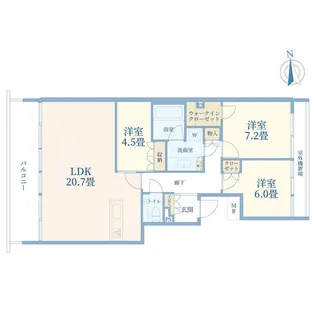 加賀レジデンス【12階】の間取り