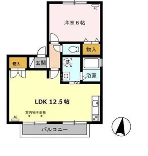 エストハウス【2階】の間取り