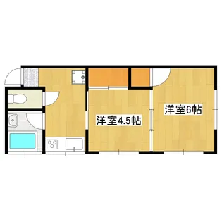 コーポ日建【1階】の間取り