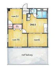 ハイツ白井【2階】の間取り