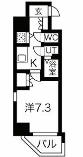 クレストタップ京橋【7階】の間取り