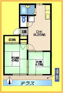 ホワイトヒルズ【1階】の間取り