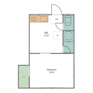 スミレハイツB【2階】の間取り