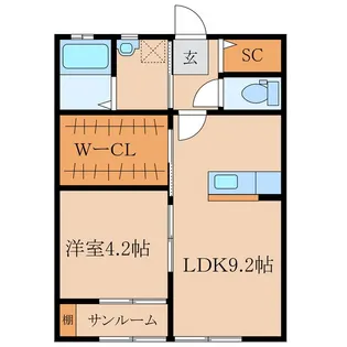 ALO I【1階】の間取り